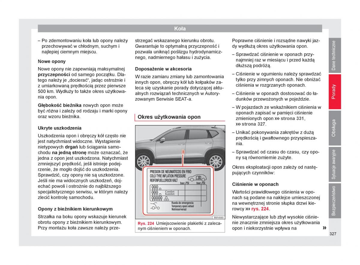 Seat Ateca instrukcja obslugi / page 329