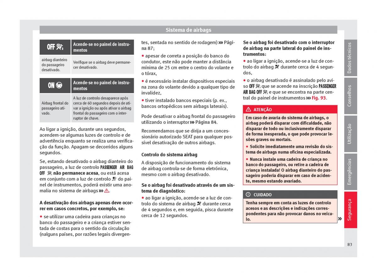 Seat Ateca manual del propietario / page 85