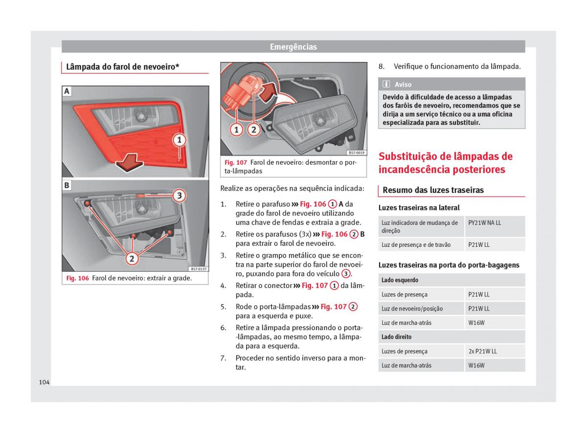 Seat Ateca manual del propietario / page 106