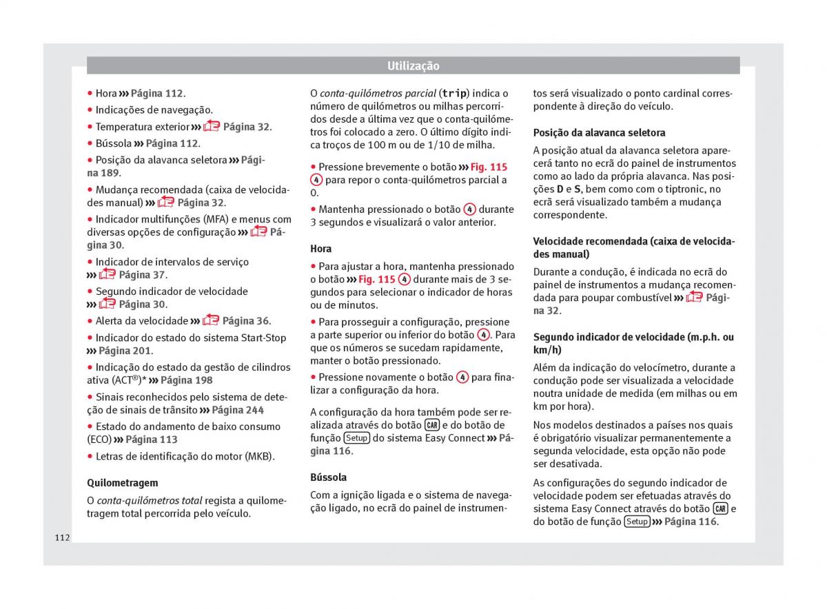 Seat Ateca manual del propietario / page 114