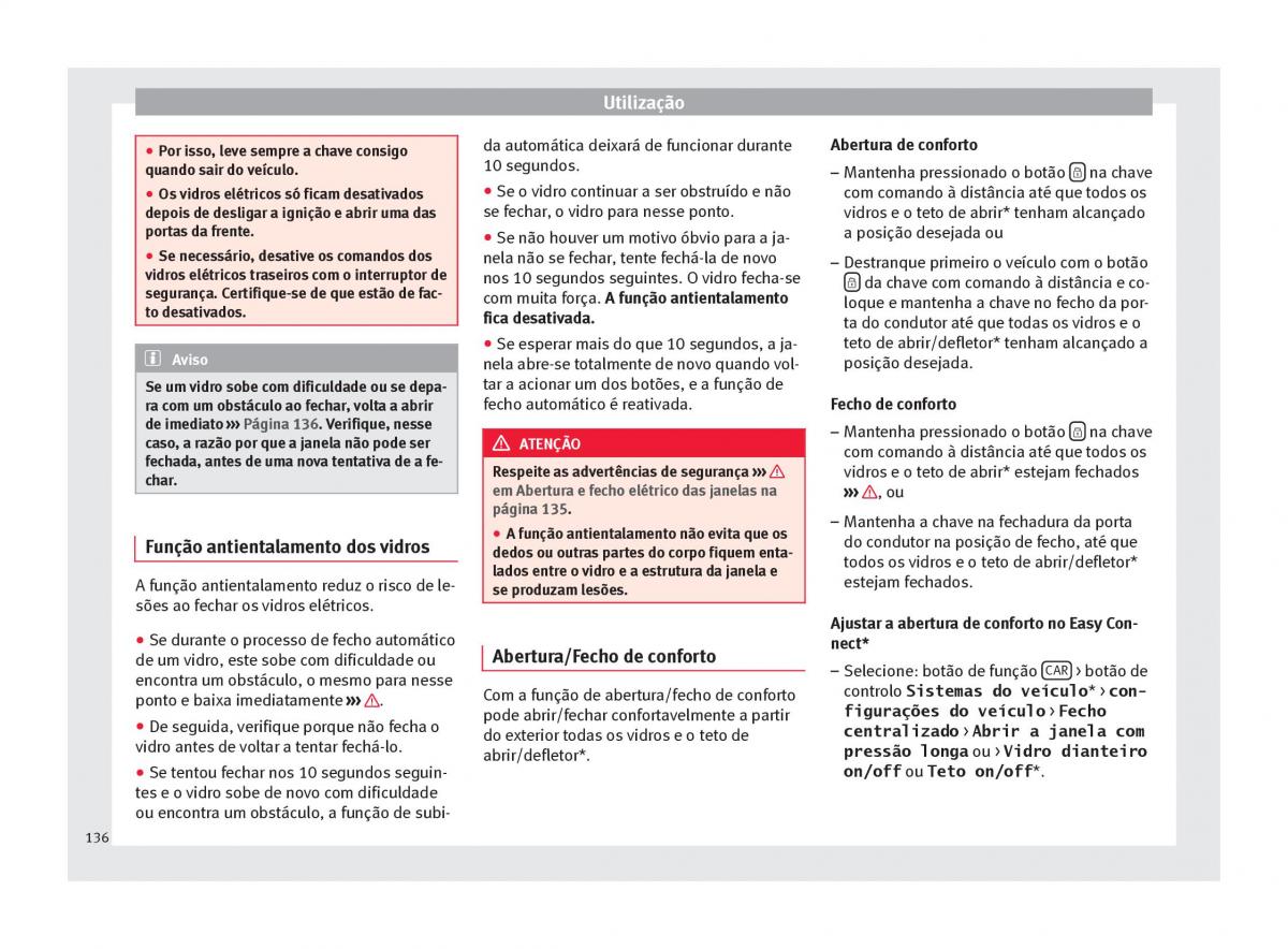 Seat Ateca manual del propietario / page 138