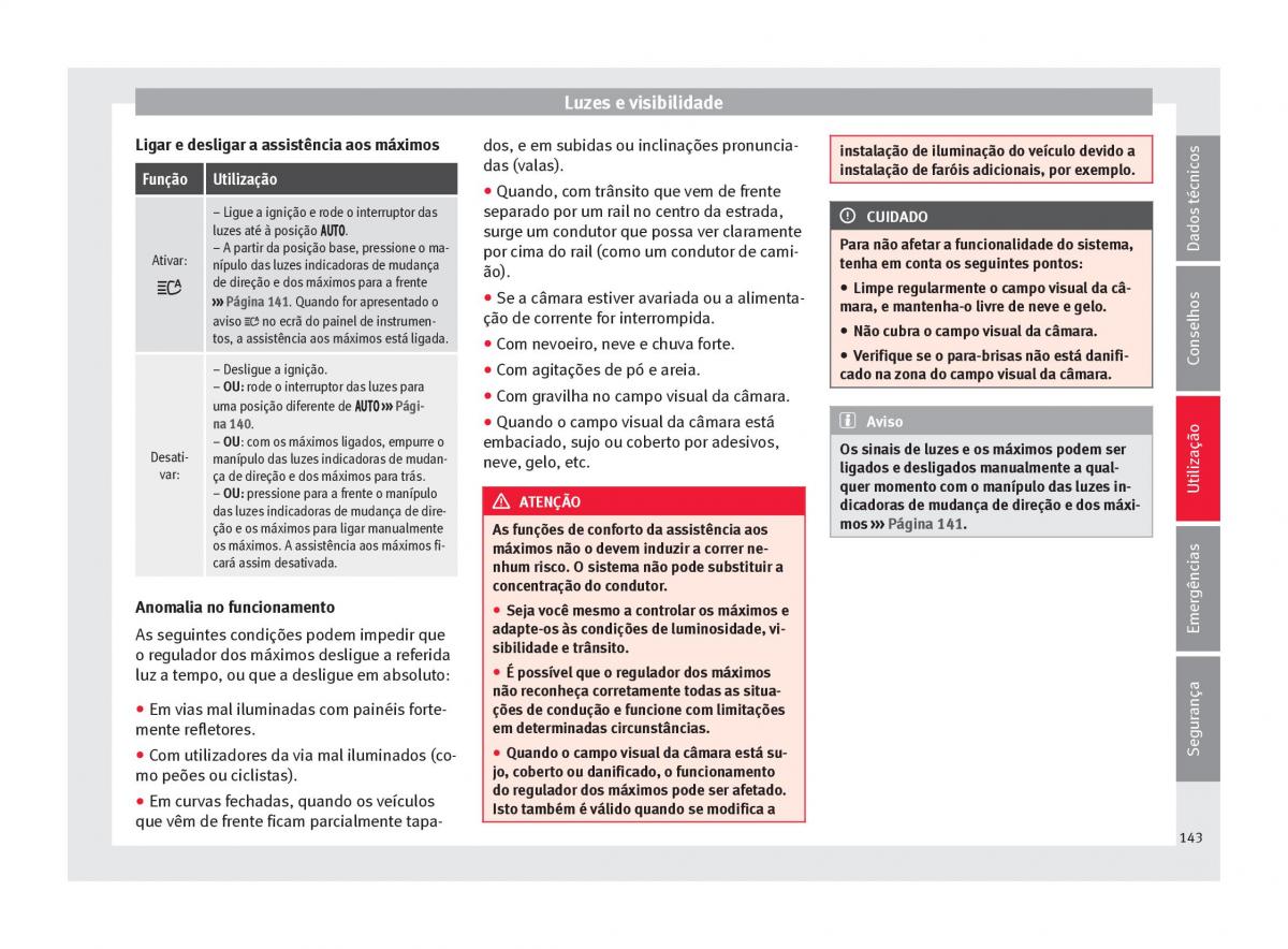 Seat Ateca manual del propietario / page 145