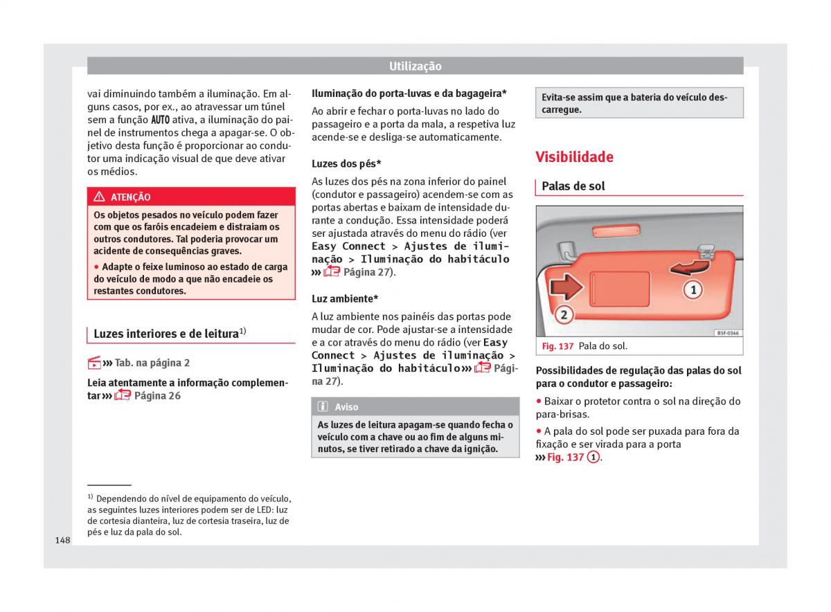 Seat Ateca manual del propietario / page 150