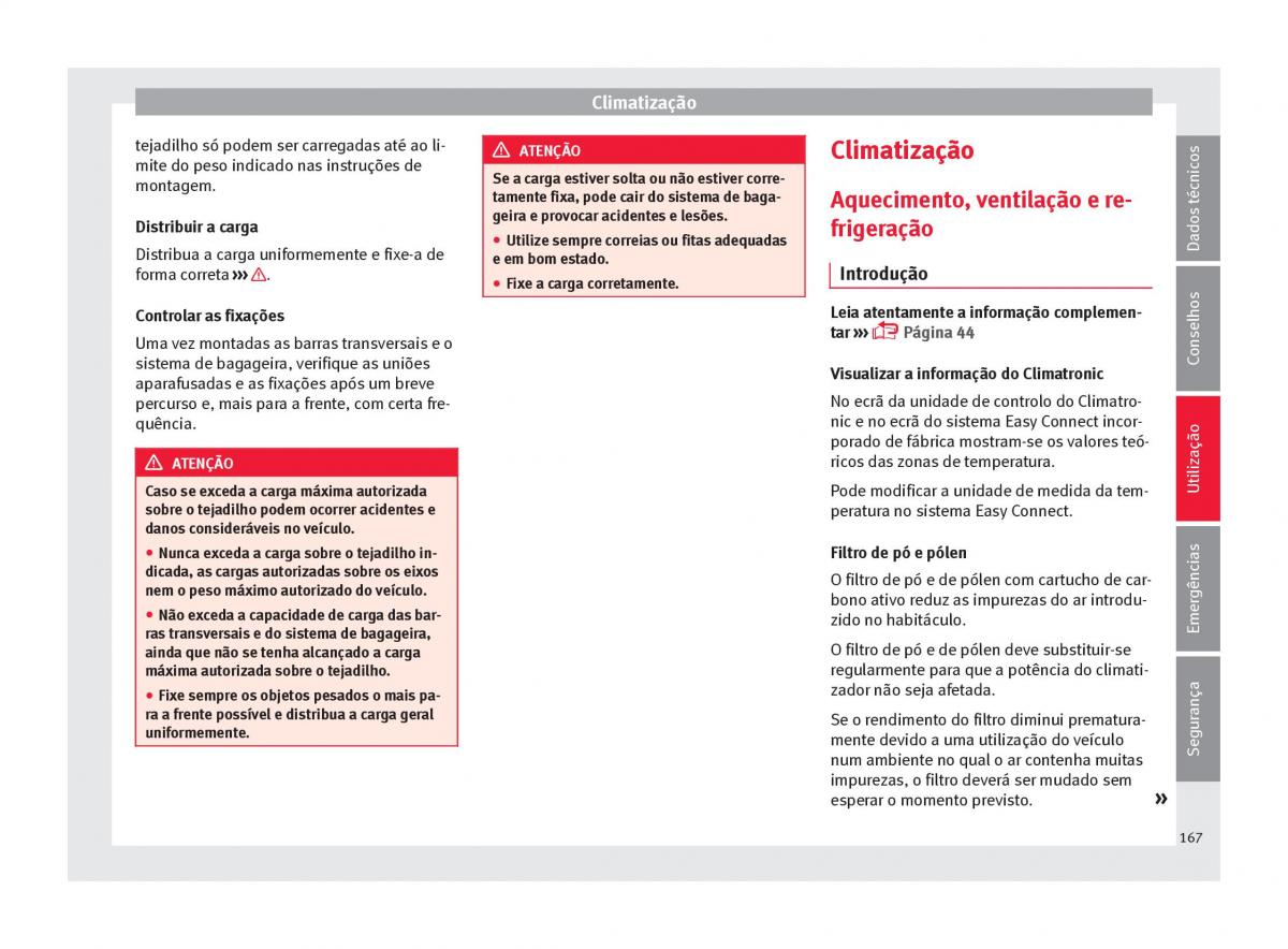 Seat Ateca manual del propietario / page 169