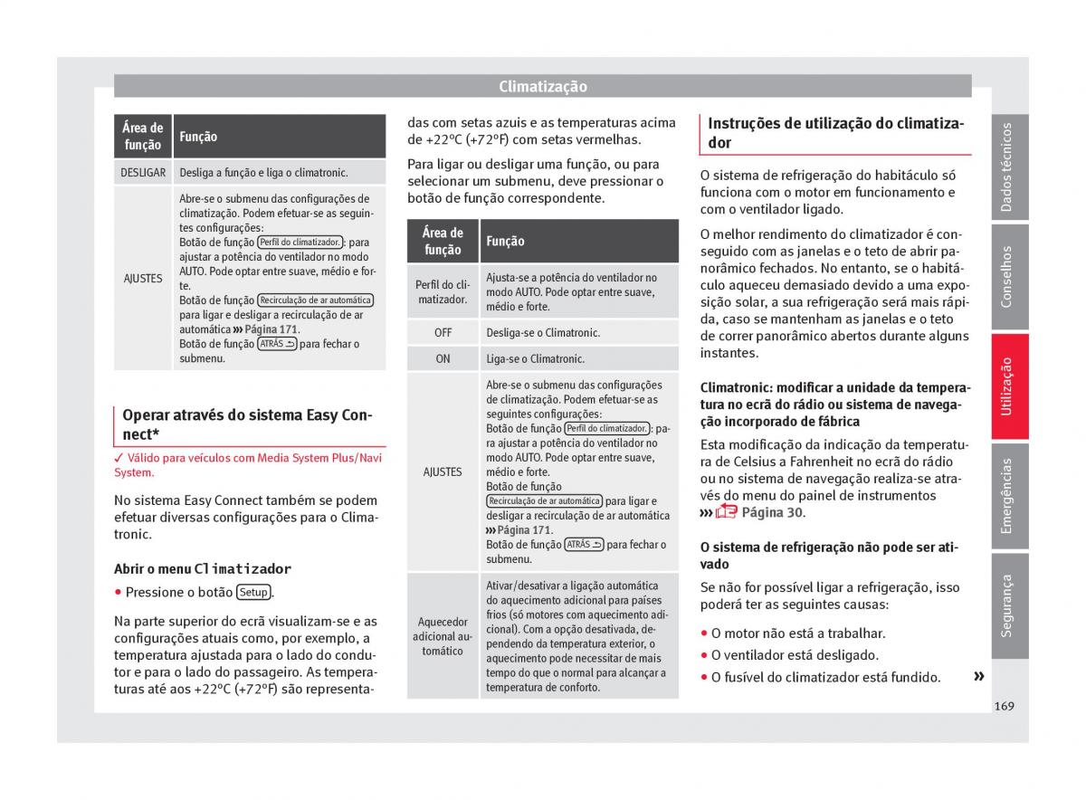 Seat Ateca manual del propietario / page 171