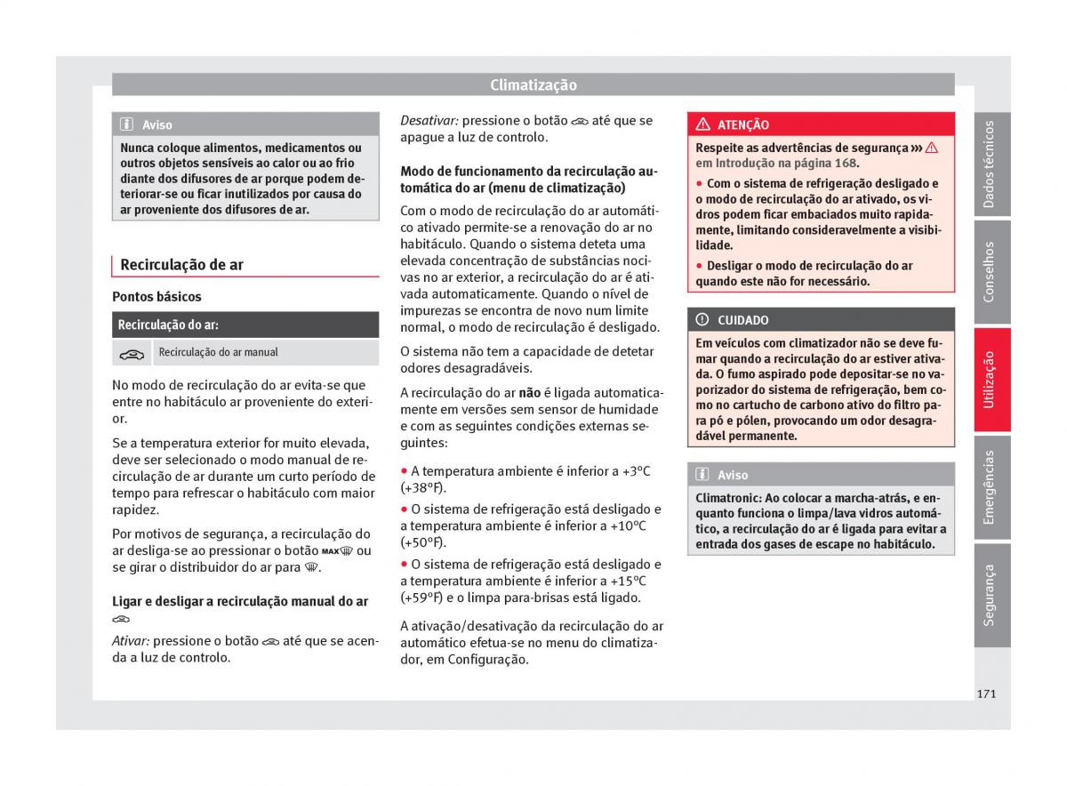 Seat Ateca manual del propietario / page 173