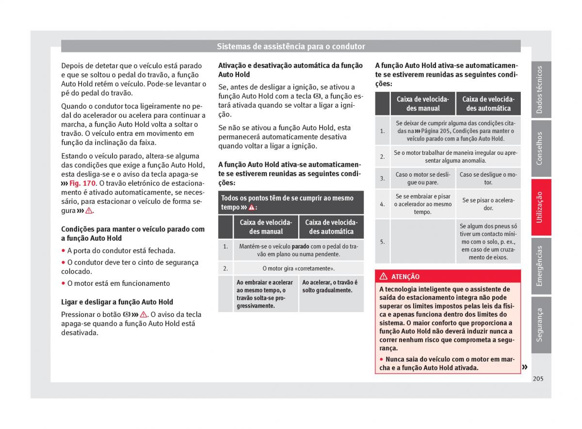 Seat Ateca manual del propietario / page 207