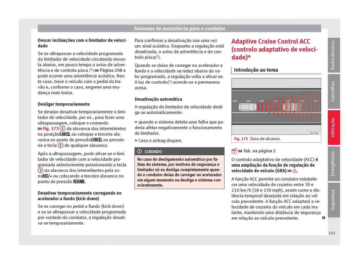 Seat Ateca manual del propietario / page 213