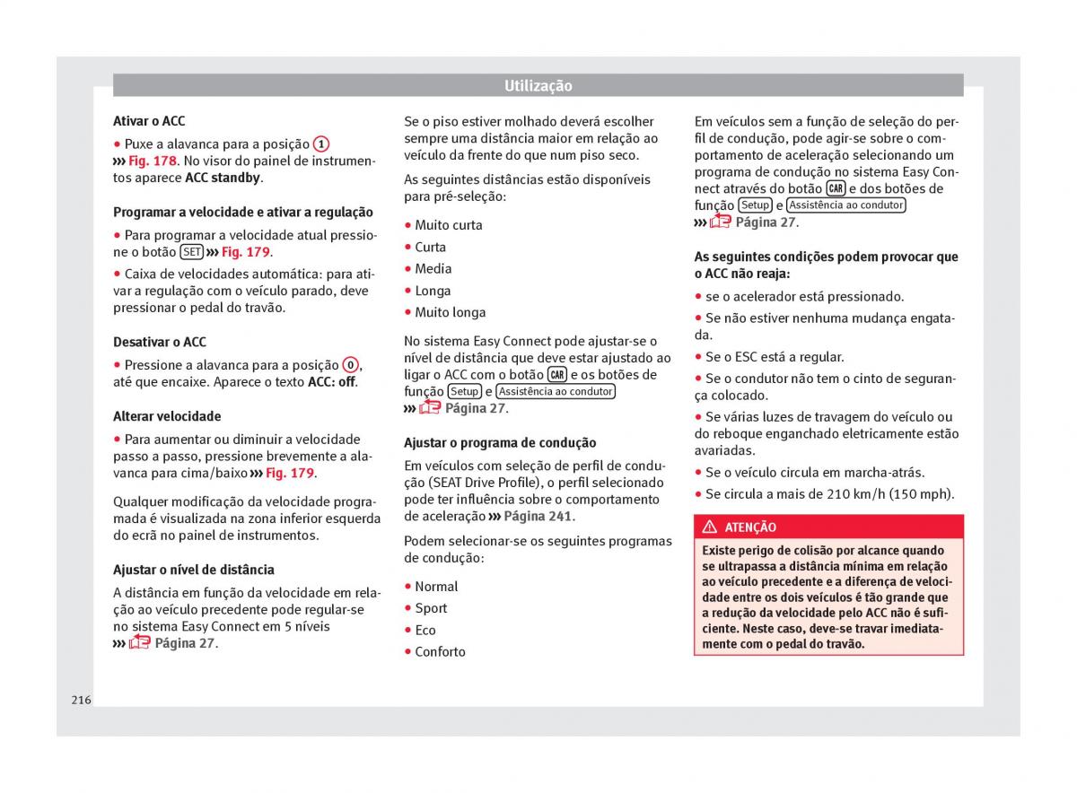 Seat Ateca manual del propietario / page 218