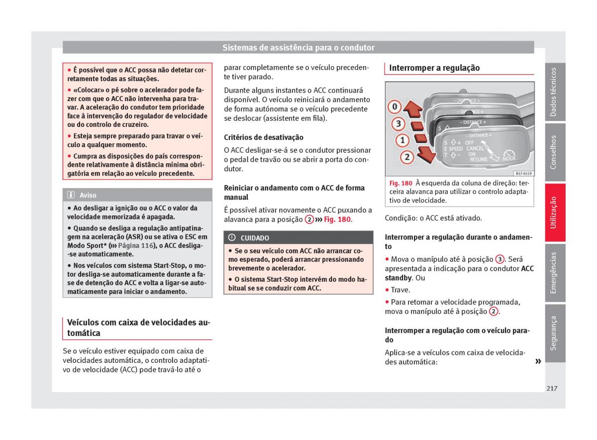 Seat Ateca manual del propietario / page 219