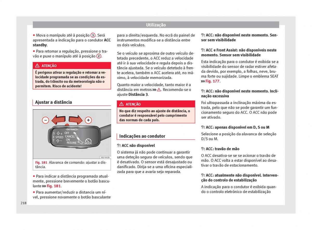 Seat Ateca manual del propietario / page 220