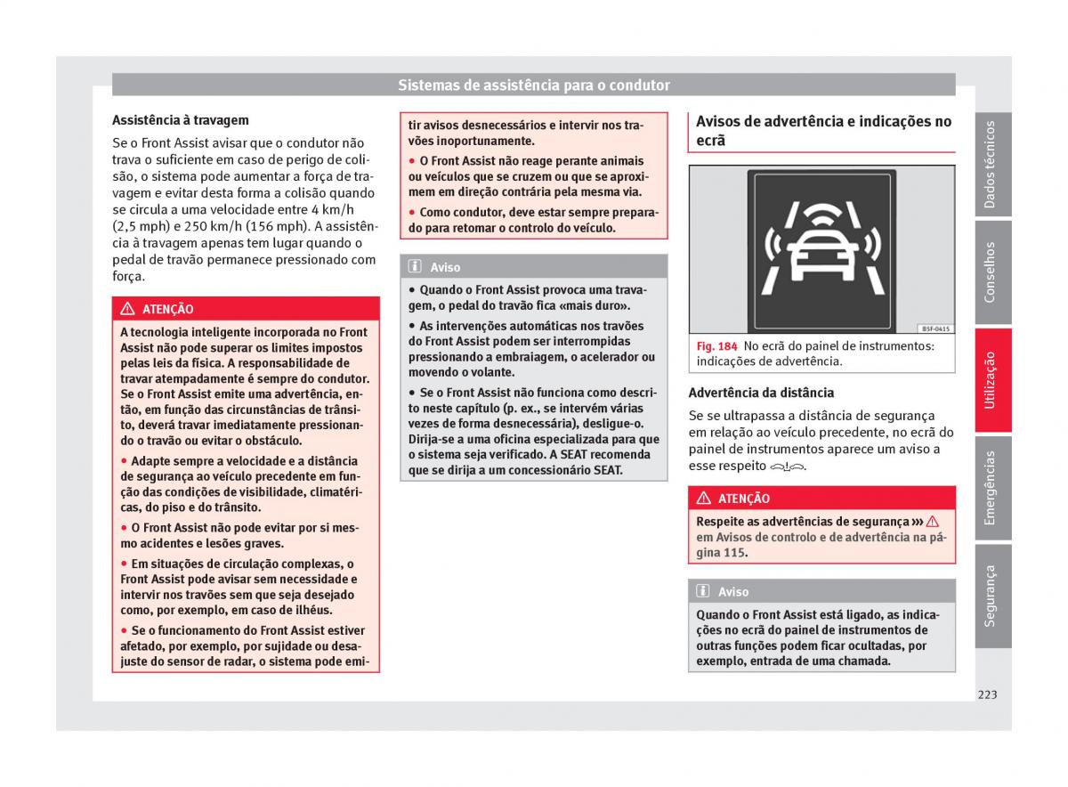 Seat Ateca manual del propietario / page 225