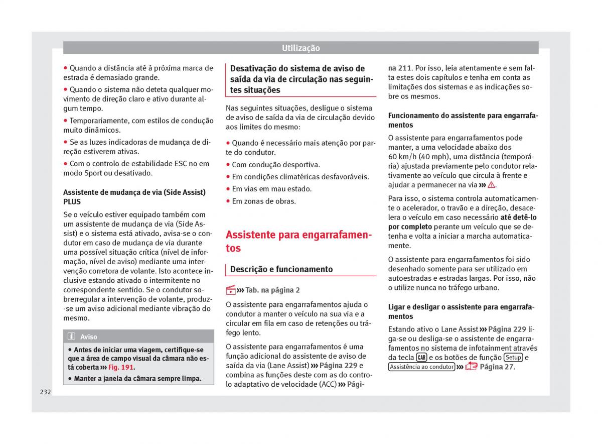 Seat Ateca manual del propietario / page 234