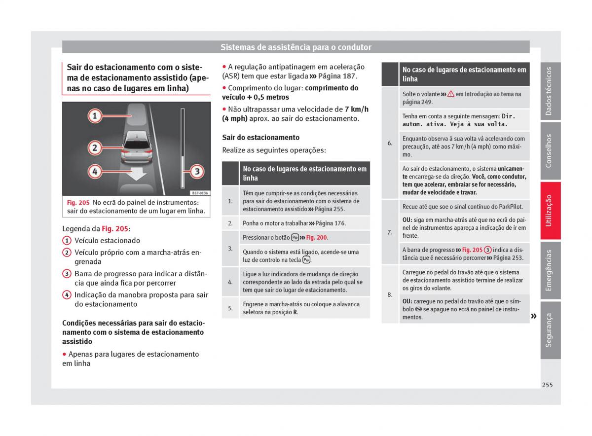 Seat Ateca manual del propietario / page 257