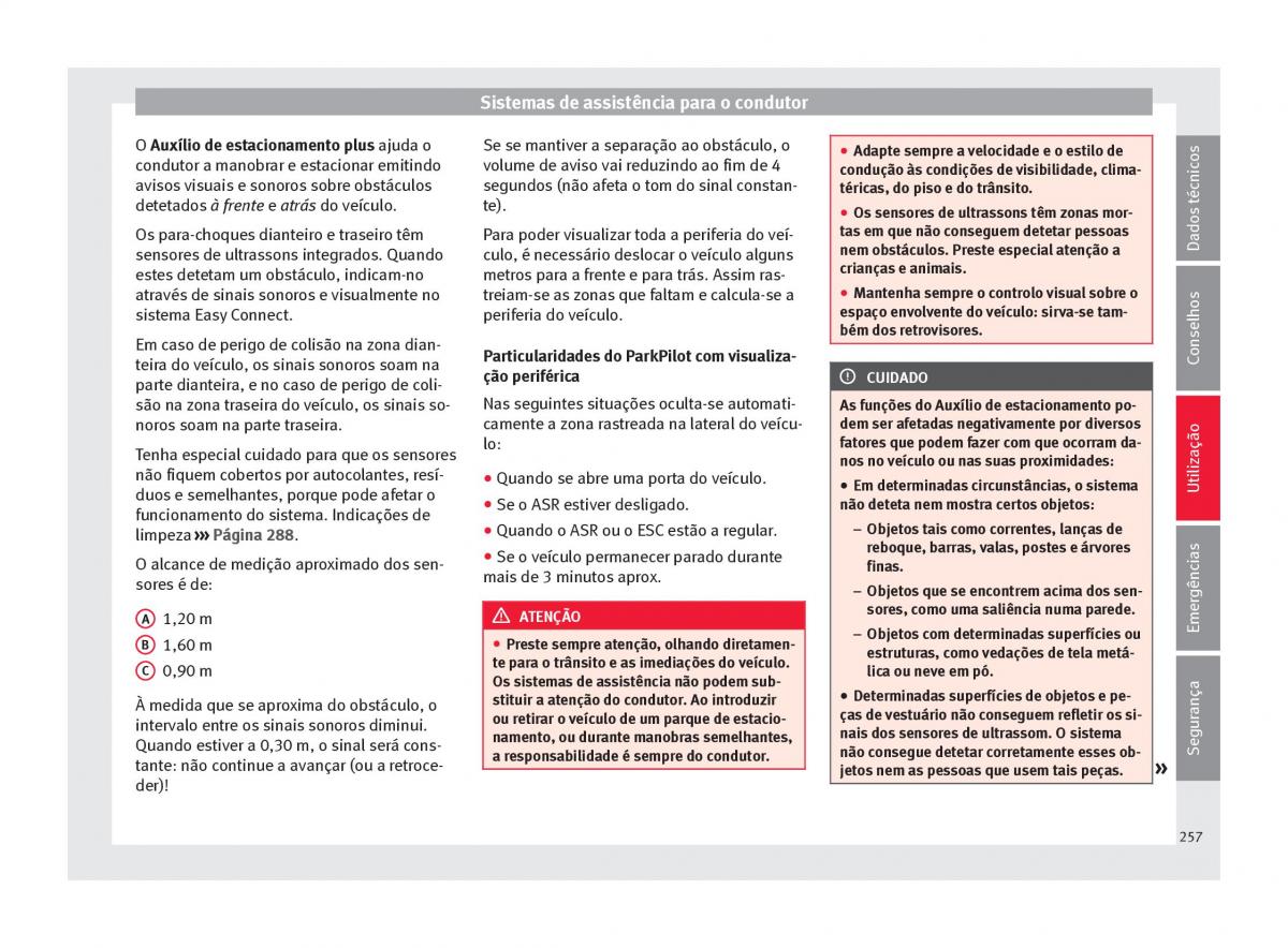 Seat Ateca manual del propietario / page 259