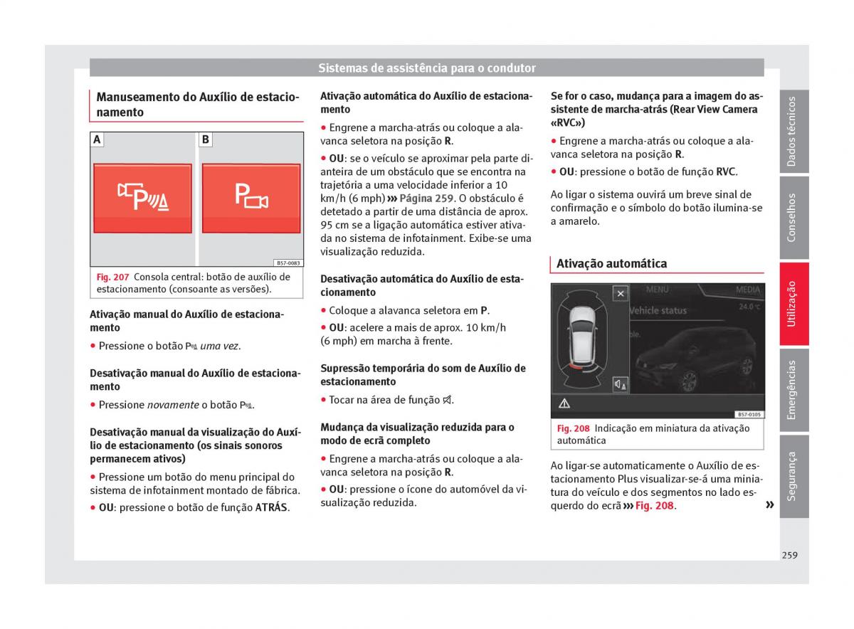 Seat Ateca manual del propietario / page 261