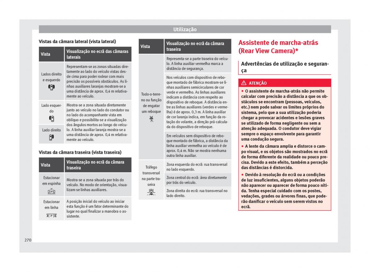 Seat Ateca manual del propietario / page 272