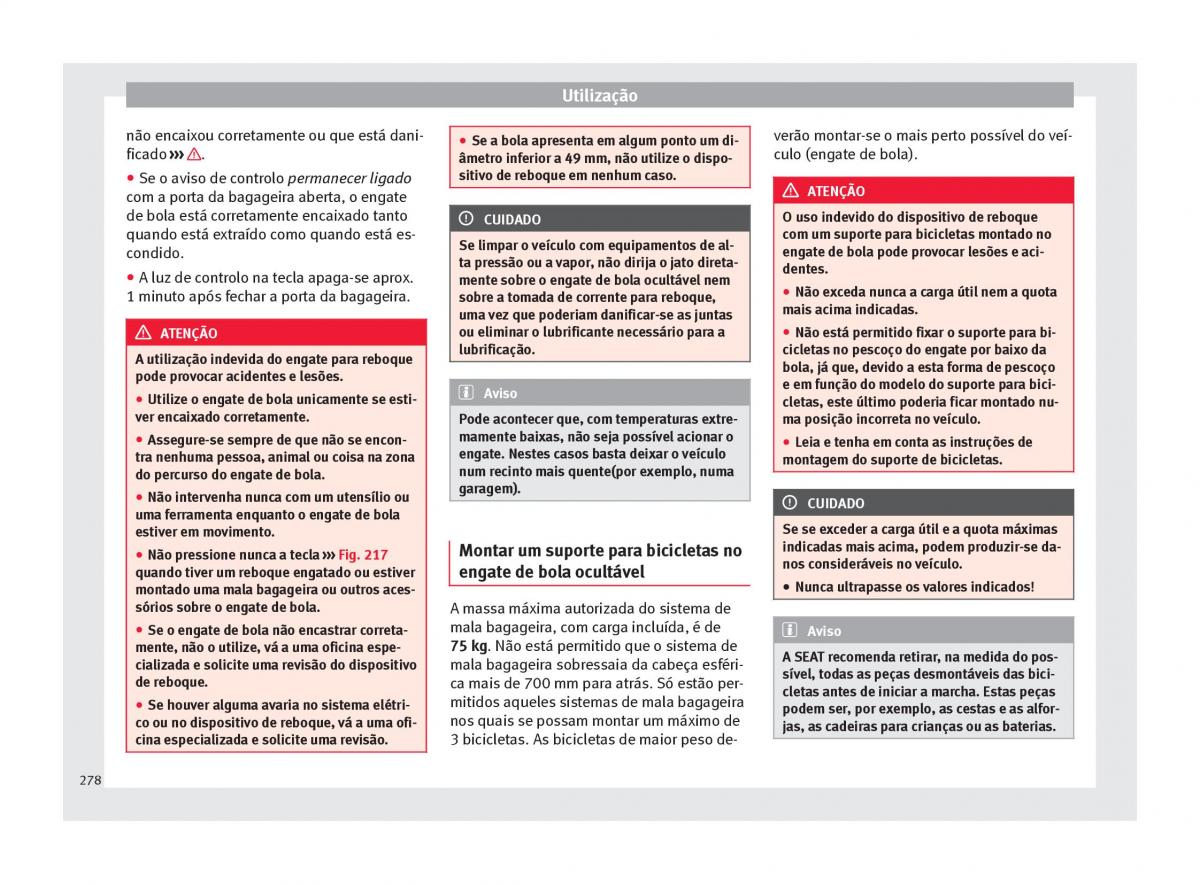 Seat Ateca manual del propietario / page 280