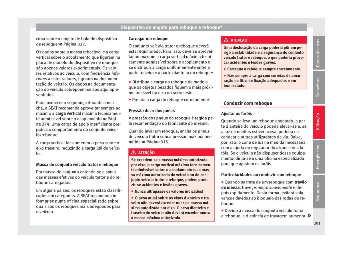 Seat Ateca manual del propietario / page 283