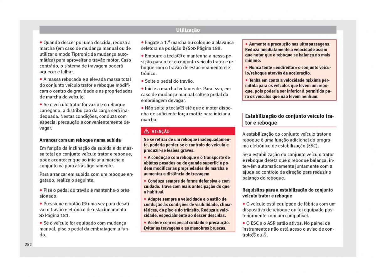 Seat Ateca manual del propietario / page 284