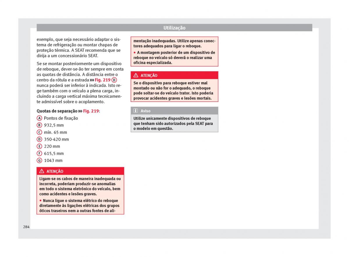 Seat Ateca manual del propietario / page 286