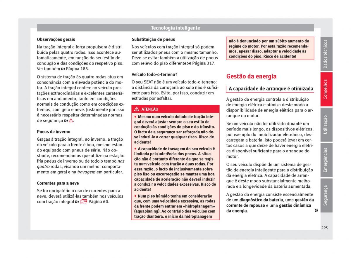 Seat Ateca manual del propietario / page 297