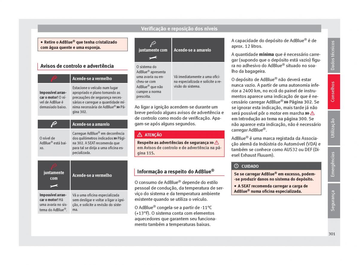 Seat Ateca manual del propietario / page 303