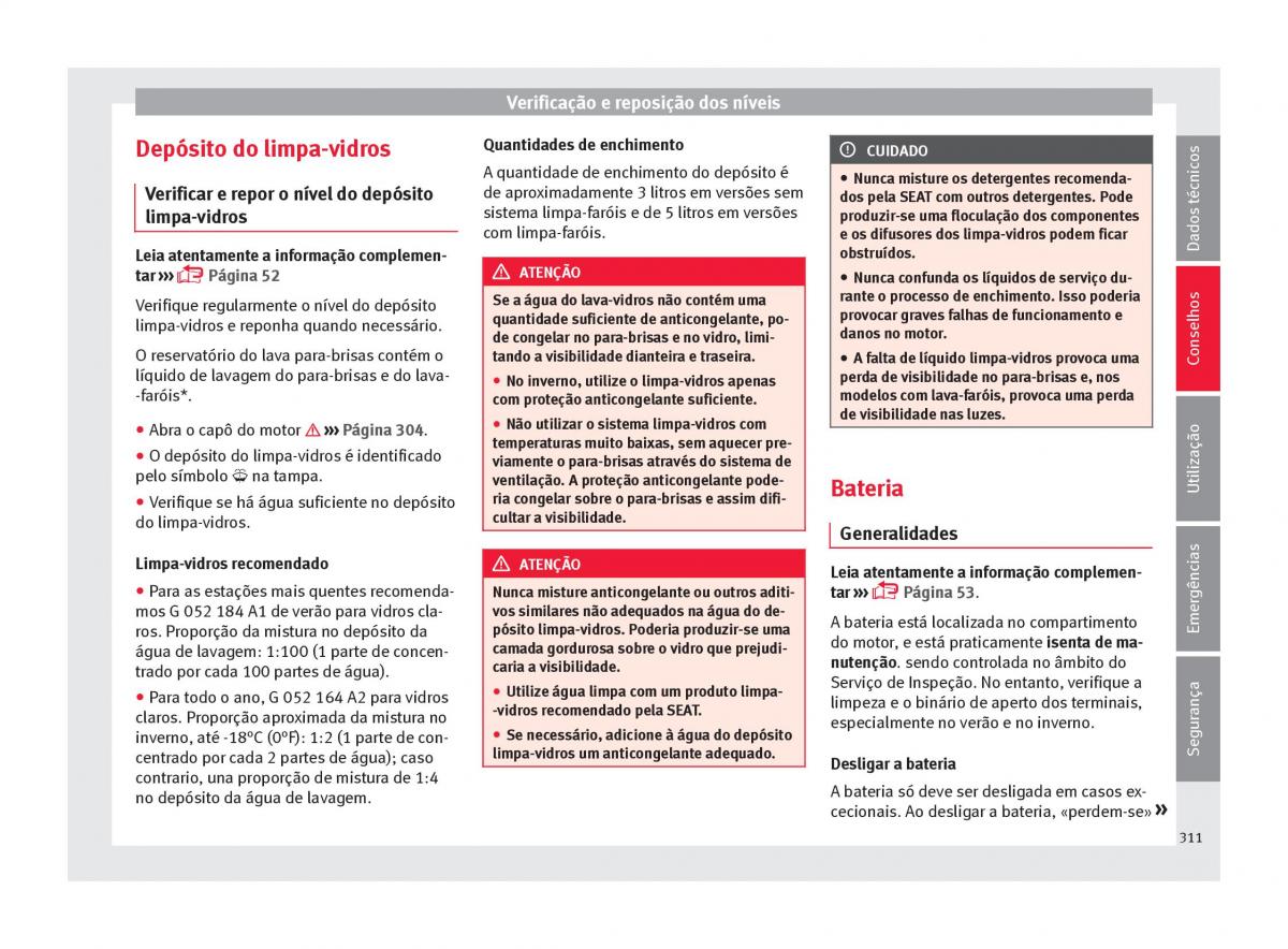 Seat Ateca manual del propietario / page 313