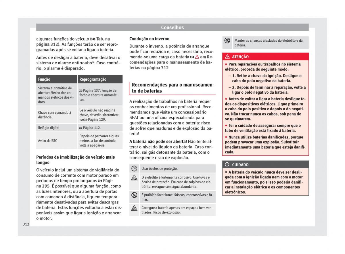 Seat Ateca manual del propietario / page 314