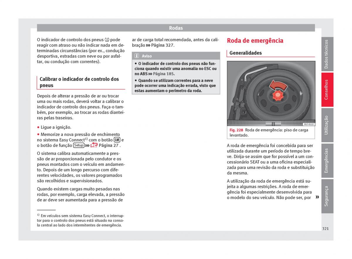 Seat Ateca manual del propietario / page 323