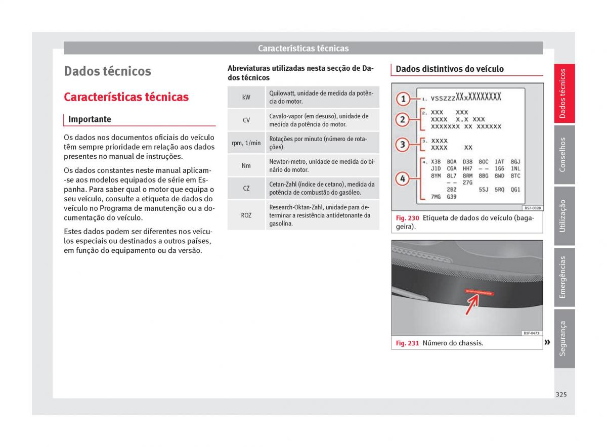 Seat Ateca manual del propietario / page 327