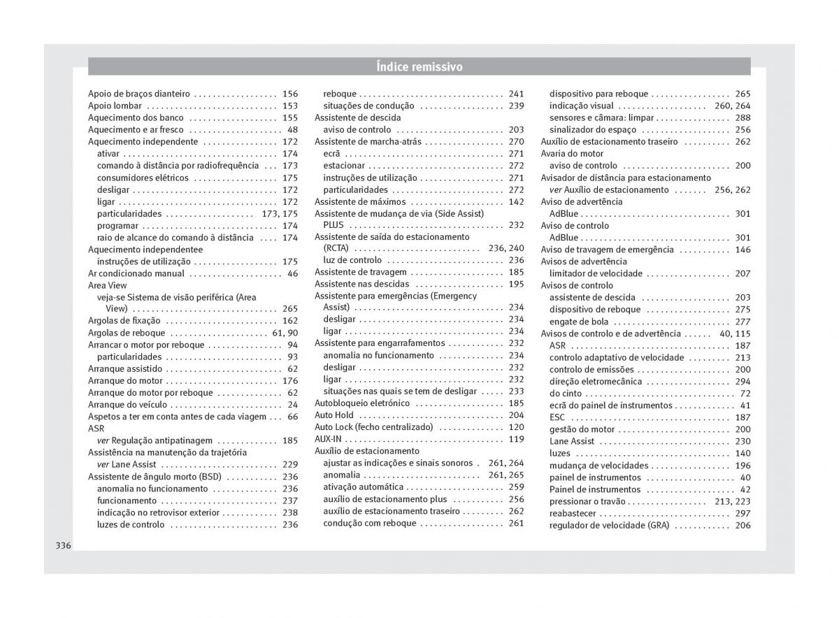 Seat Ateca manual del propietario / page 338