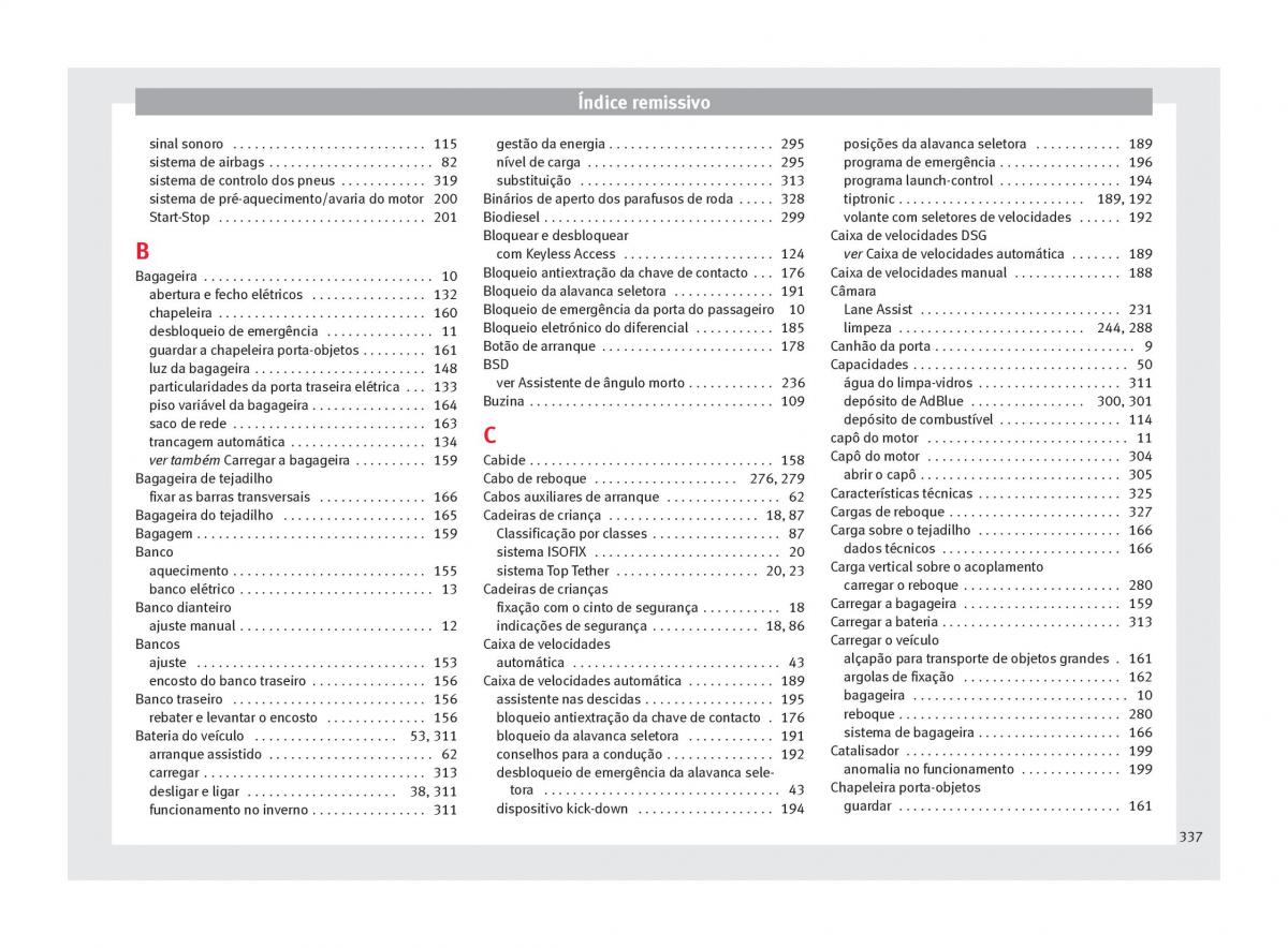 Seat Ateca manual del propietario / page 339