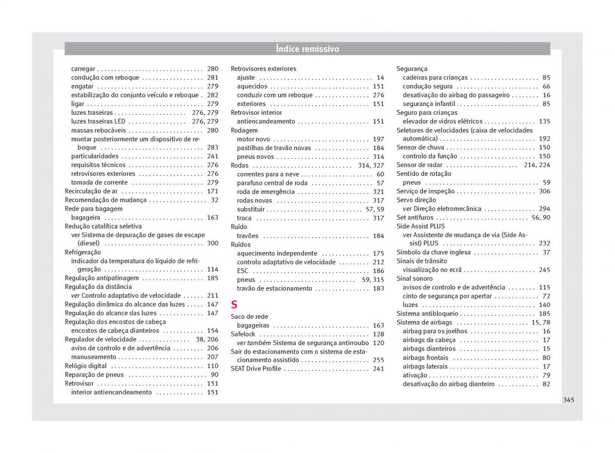 Seat Ateca manual del propietario / page 347