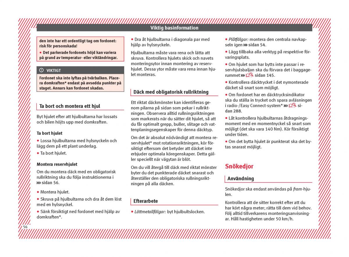 Seat Ateca instruktionsbok / page 58