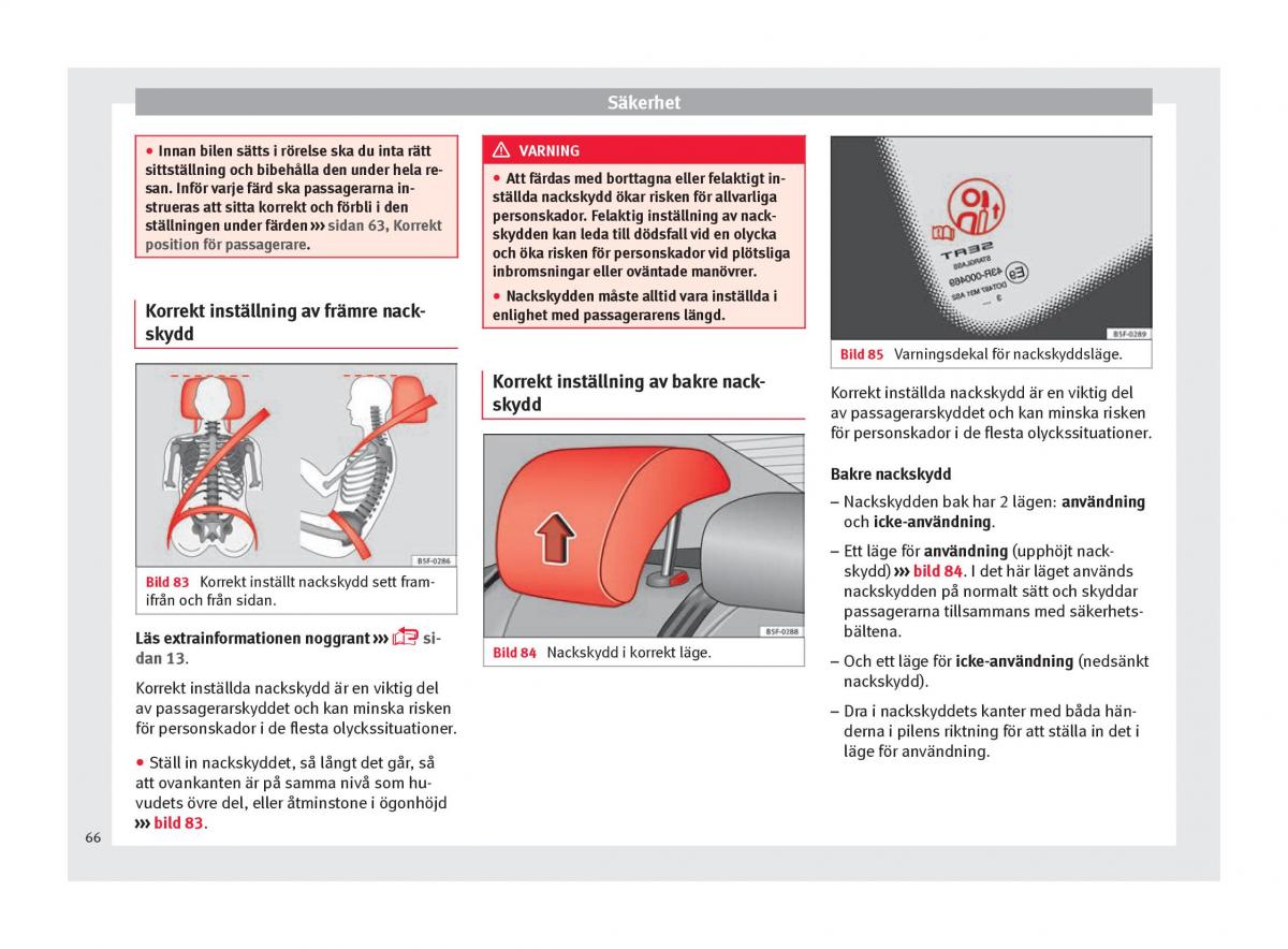 Seat Ateca instruktionsbok / page 68