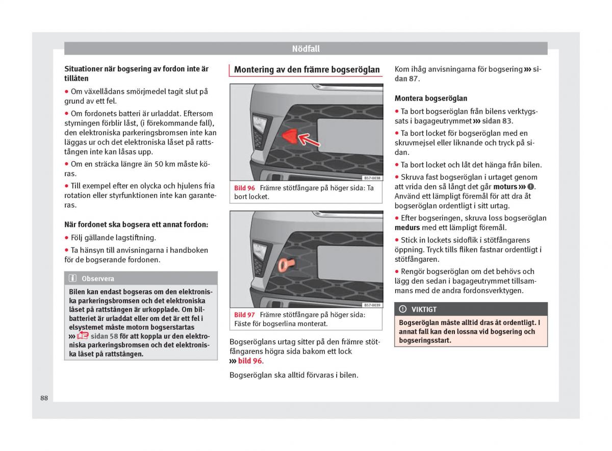 Seat Ateca instruktionsbok / page 90