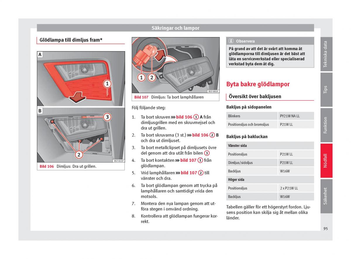 Seat Ateca instruktionsbok / page 97