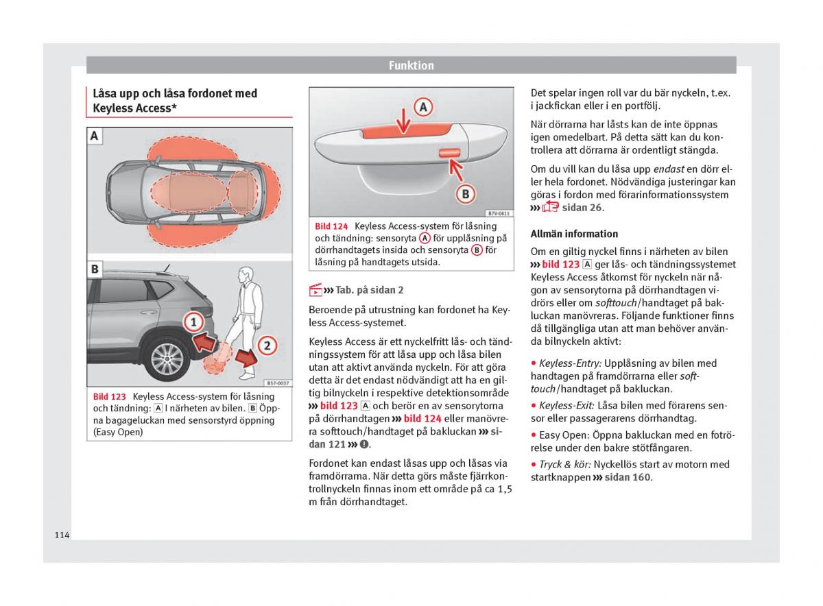 Seat Ateca instruktionsbok / page 116