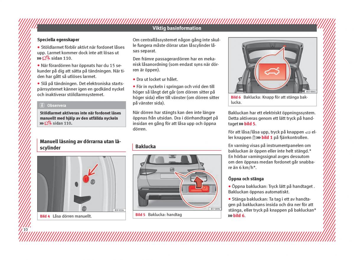 Seat Ateca instruktionsbok / page 12