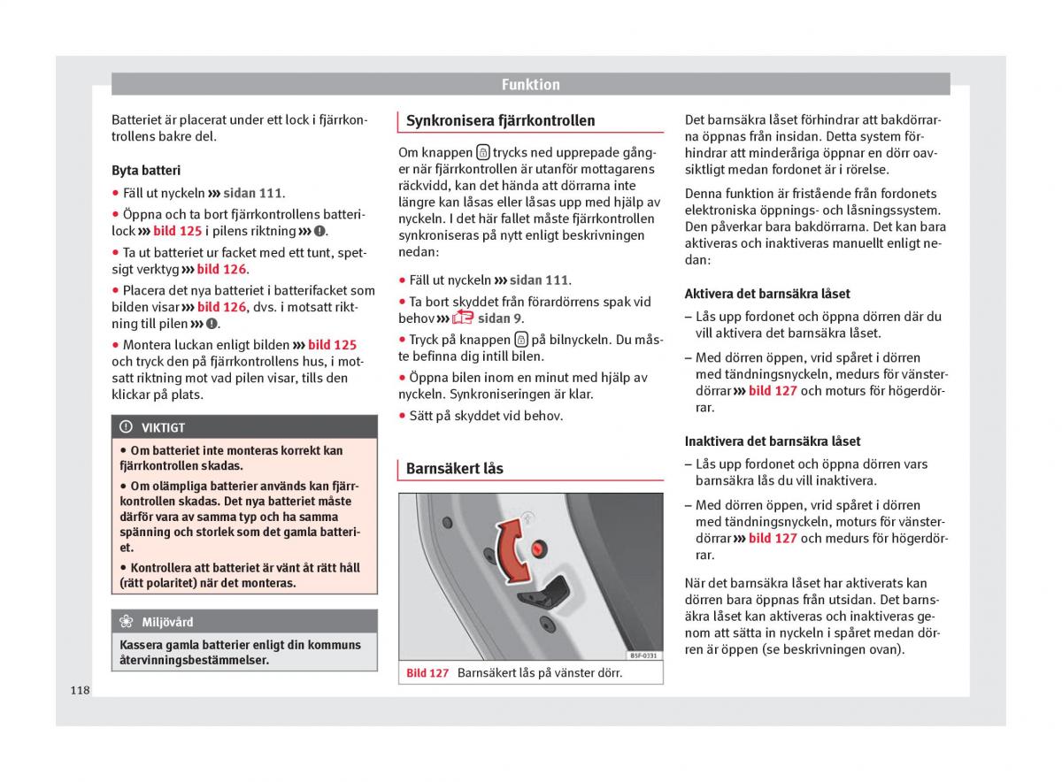 Seat Ateca instruktionsbok / page 120