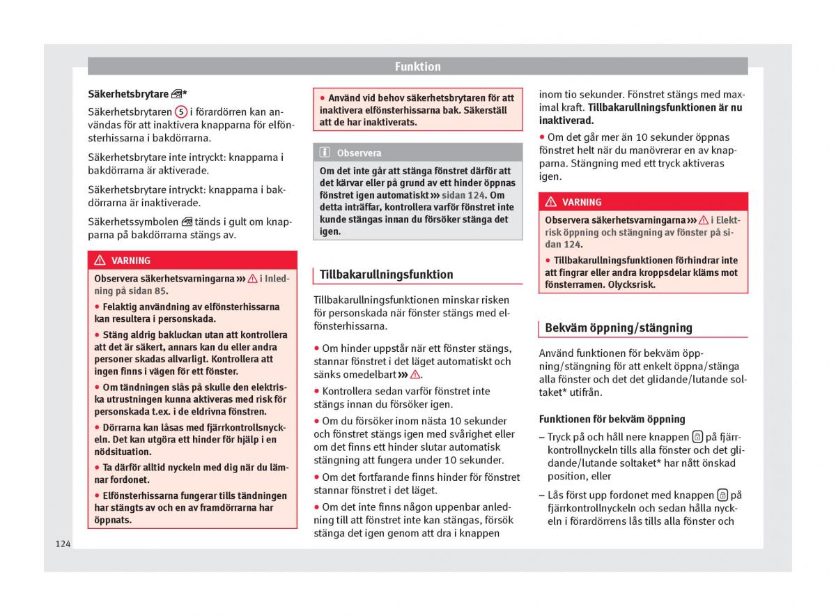 Seat Ateca instruktionsbok / page 126