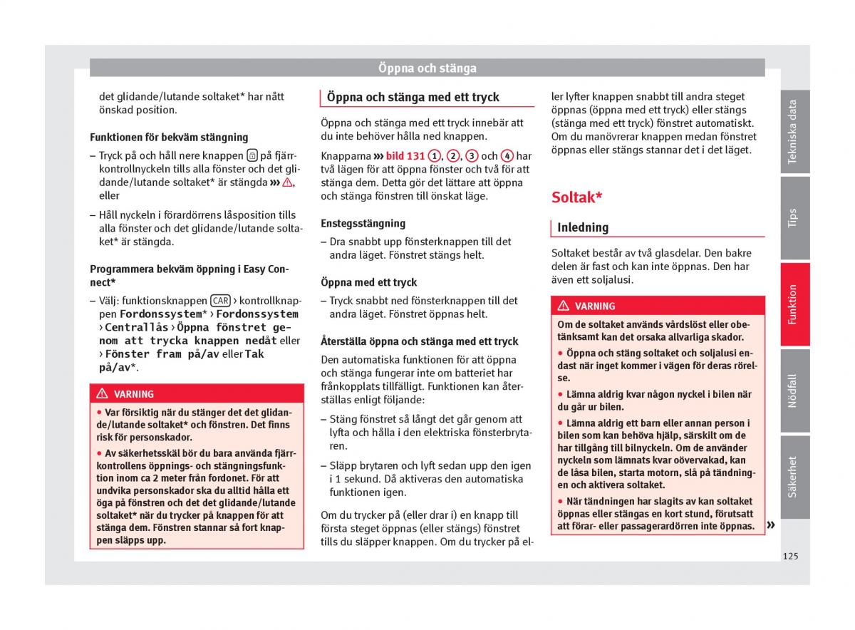 Seat Ateca instruktionsbok / page 127