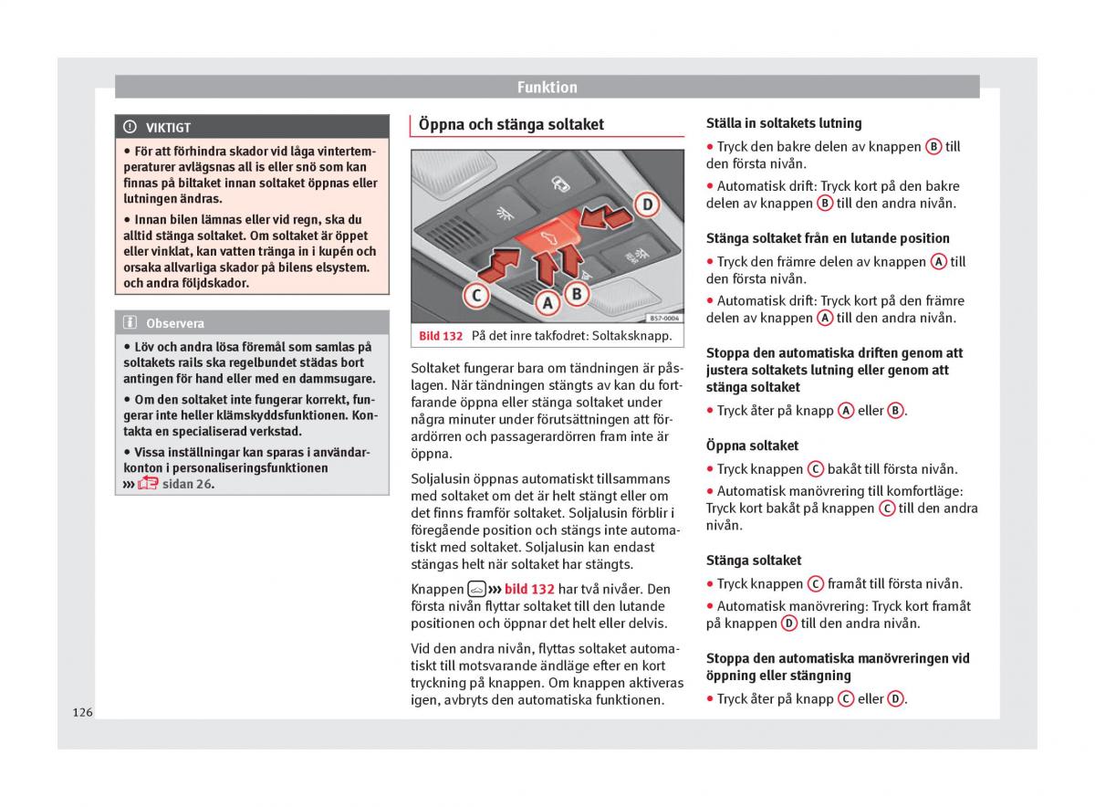 Seat Ateca instruktionsbok / page 128