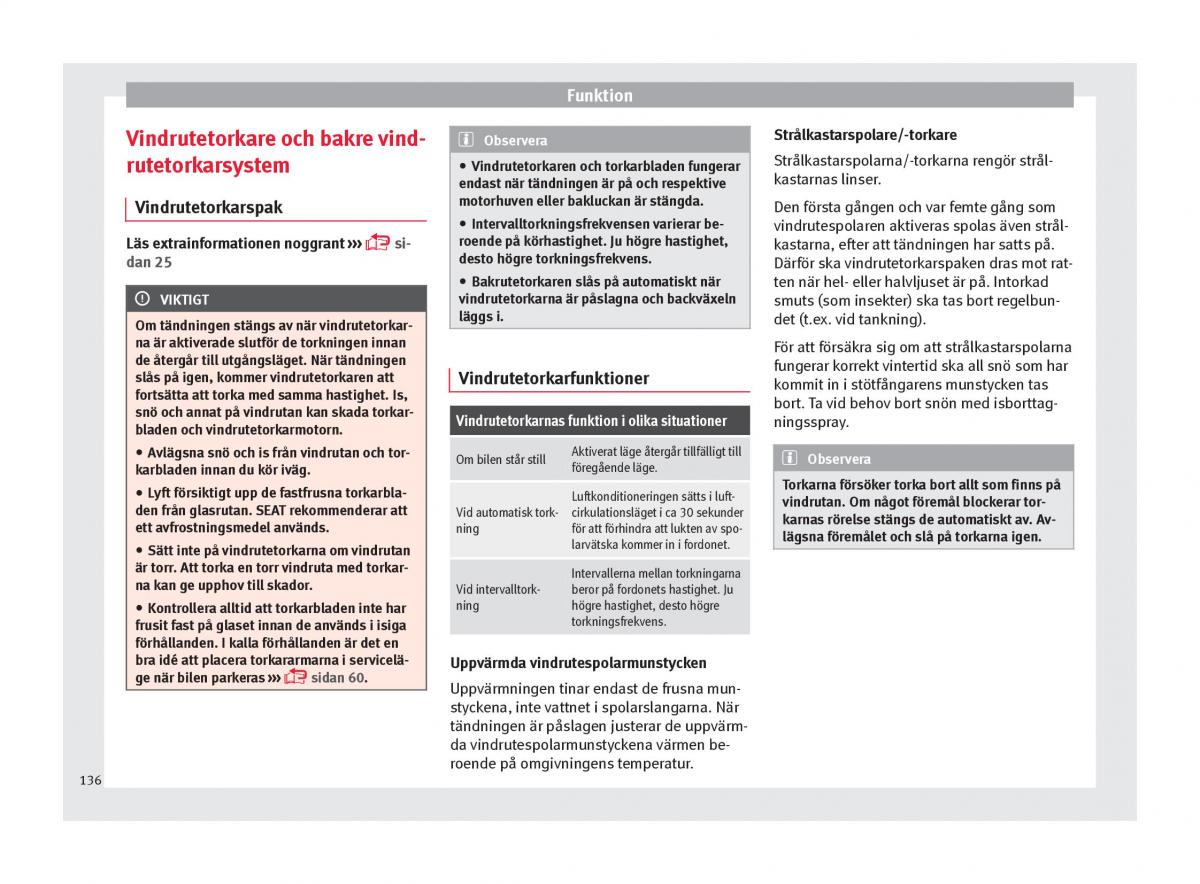 Seat Ateca instruktionsbok / page 138