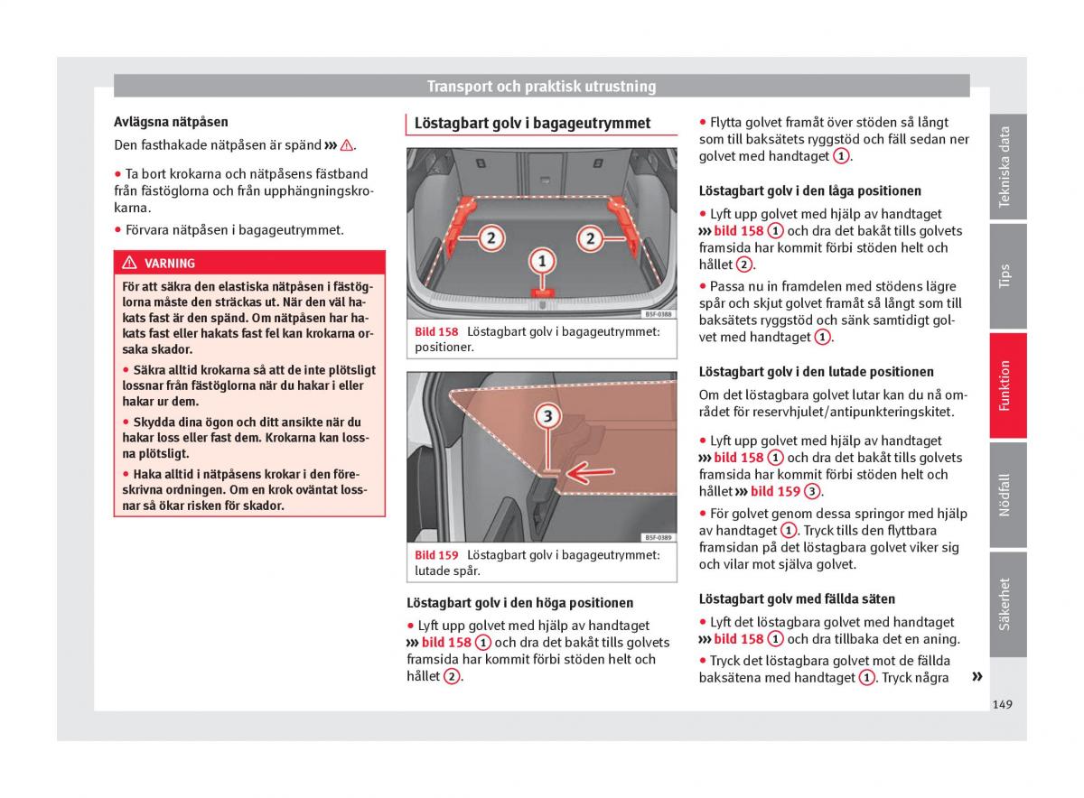 Seat Ateca instruktionsbok / page 151