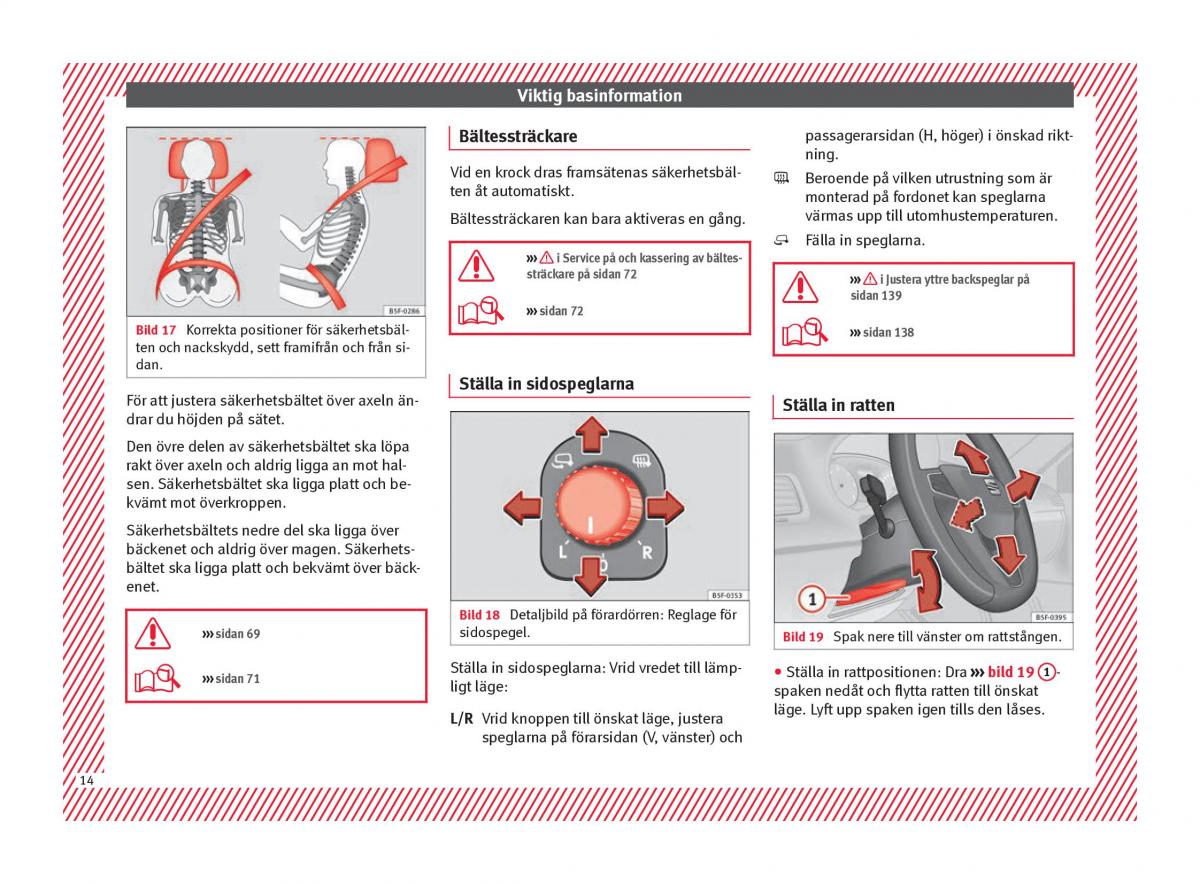 Seat Ateca instruktionsbok / page 16