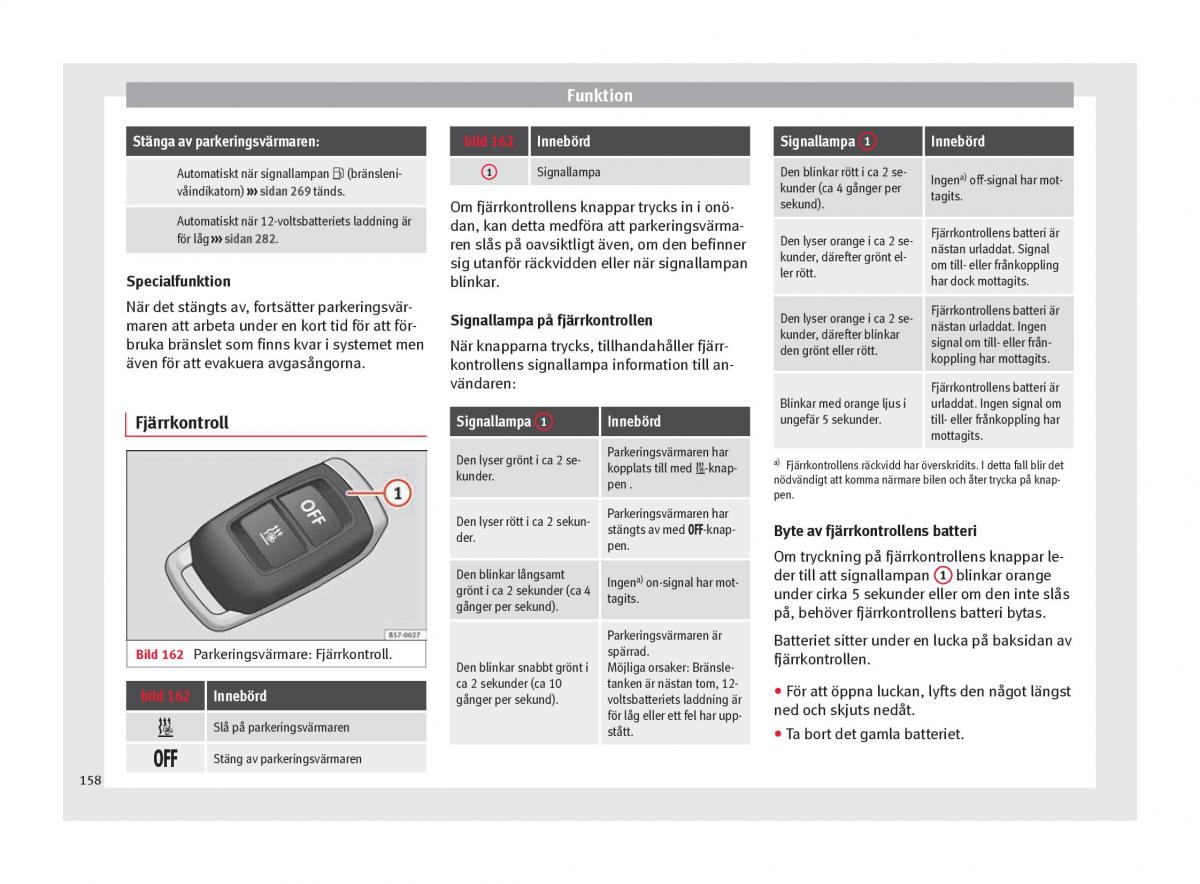 Seat Ateca instruktionsbok / page 160