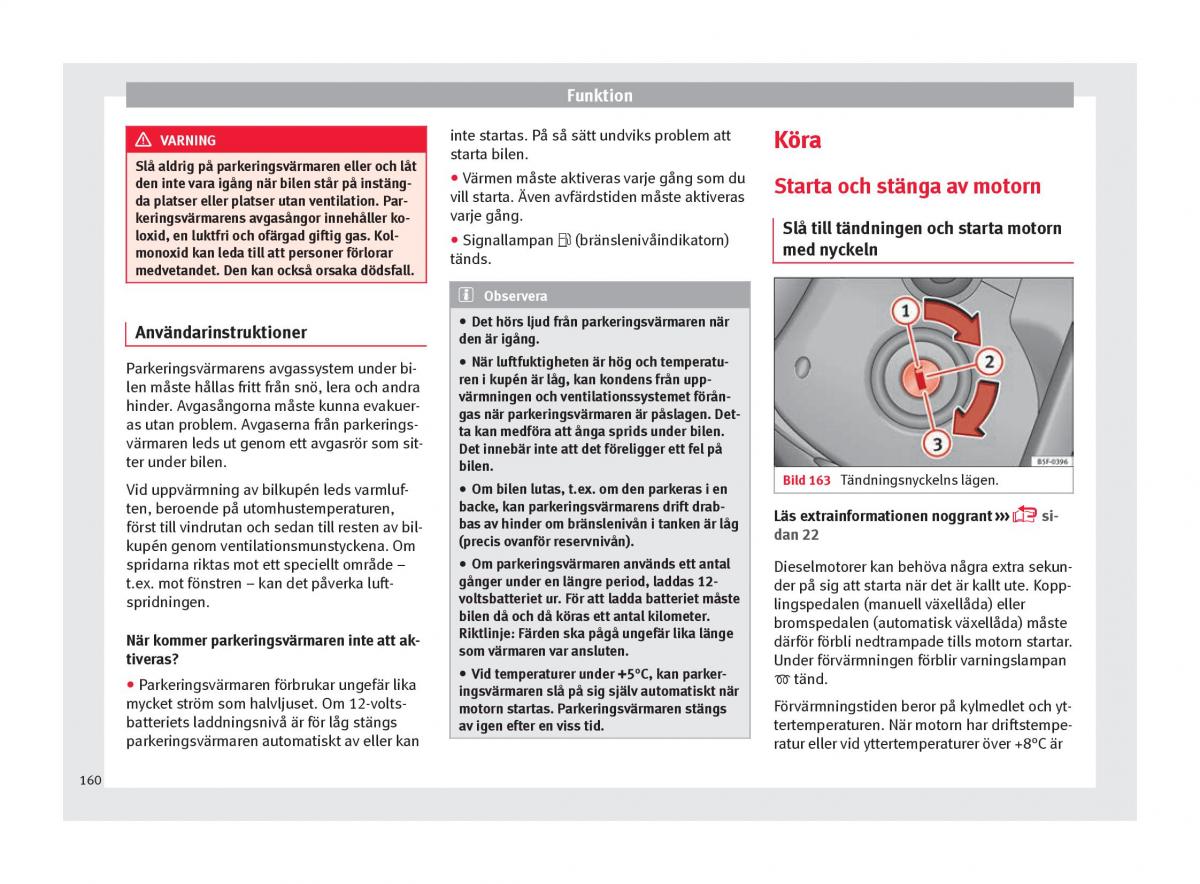 Seat Ateca instruktionsbok / page 162