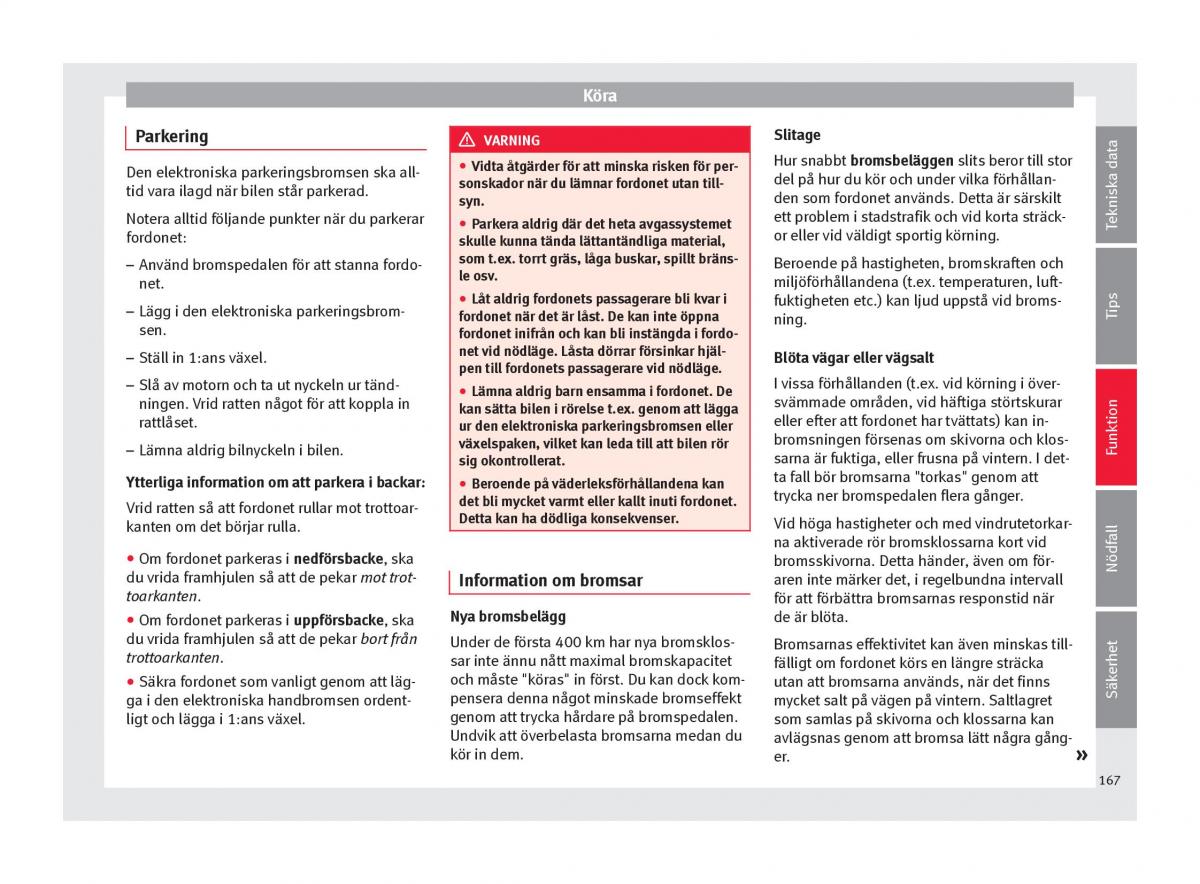 Seat Ateca instruktionsbok / page 169